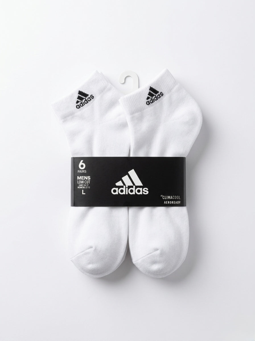 Calcetines Deportivos adidas Climacool Low Cut (Pack de 6) – Blanco