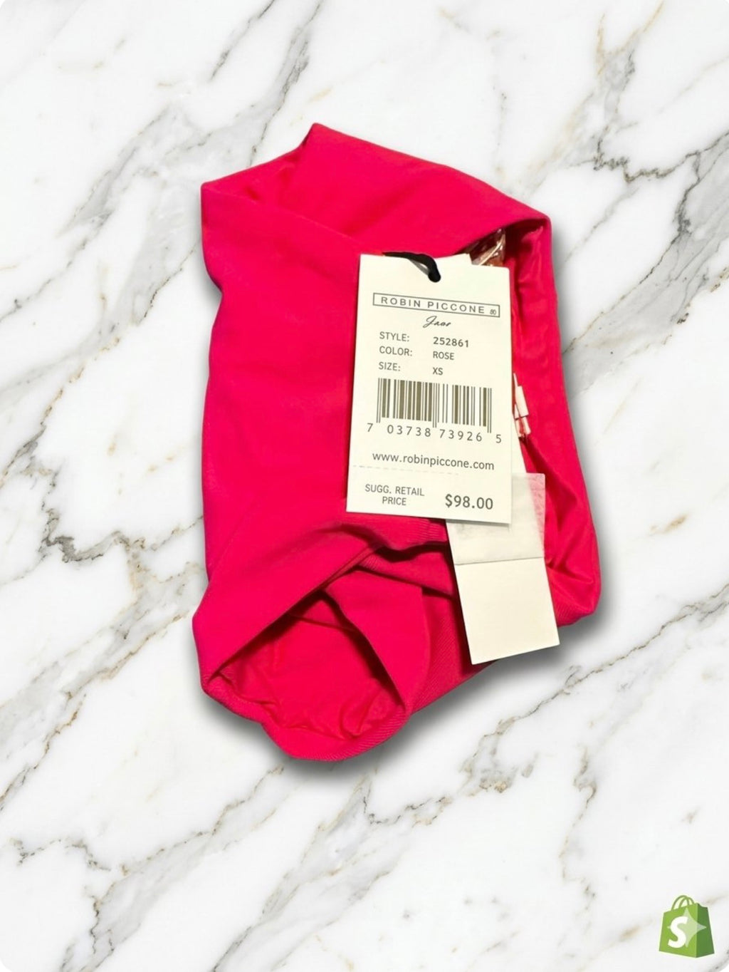 Bikini Bottom "Jane" en Color Rose con Eslabones Dorados – Robin Piccone