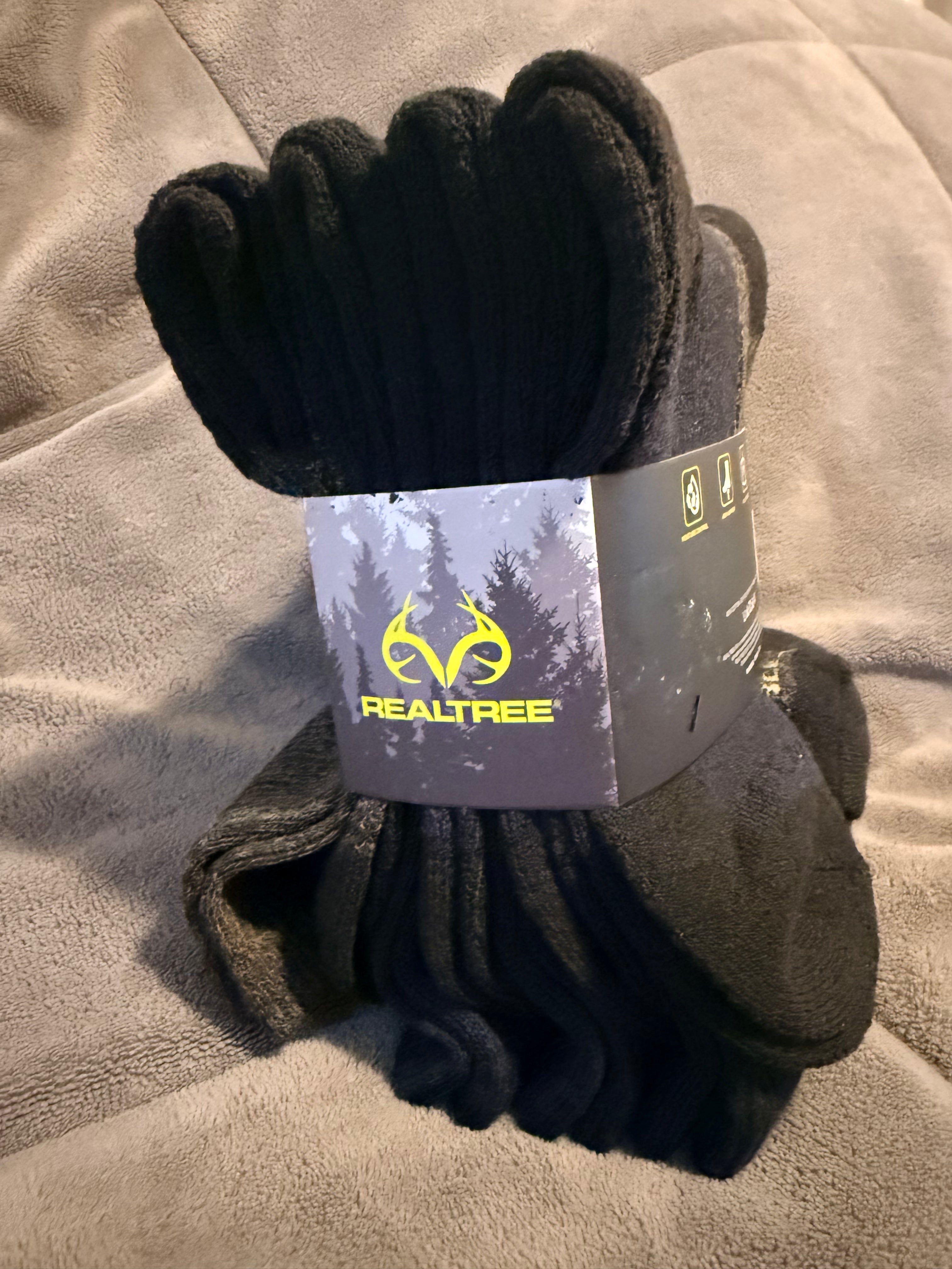 Realtree moisture wicking casual crew ( paquete de 8 pares de medias )
