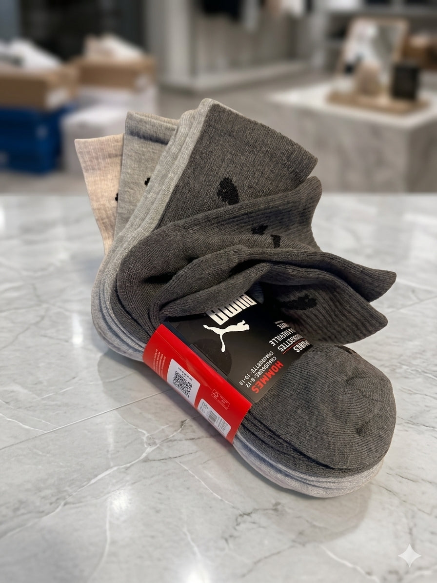 Pack de 6 Pares de Medias Deportivas PUMA® para Hombre – Rendimiento y Confort