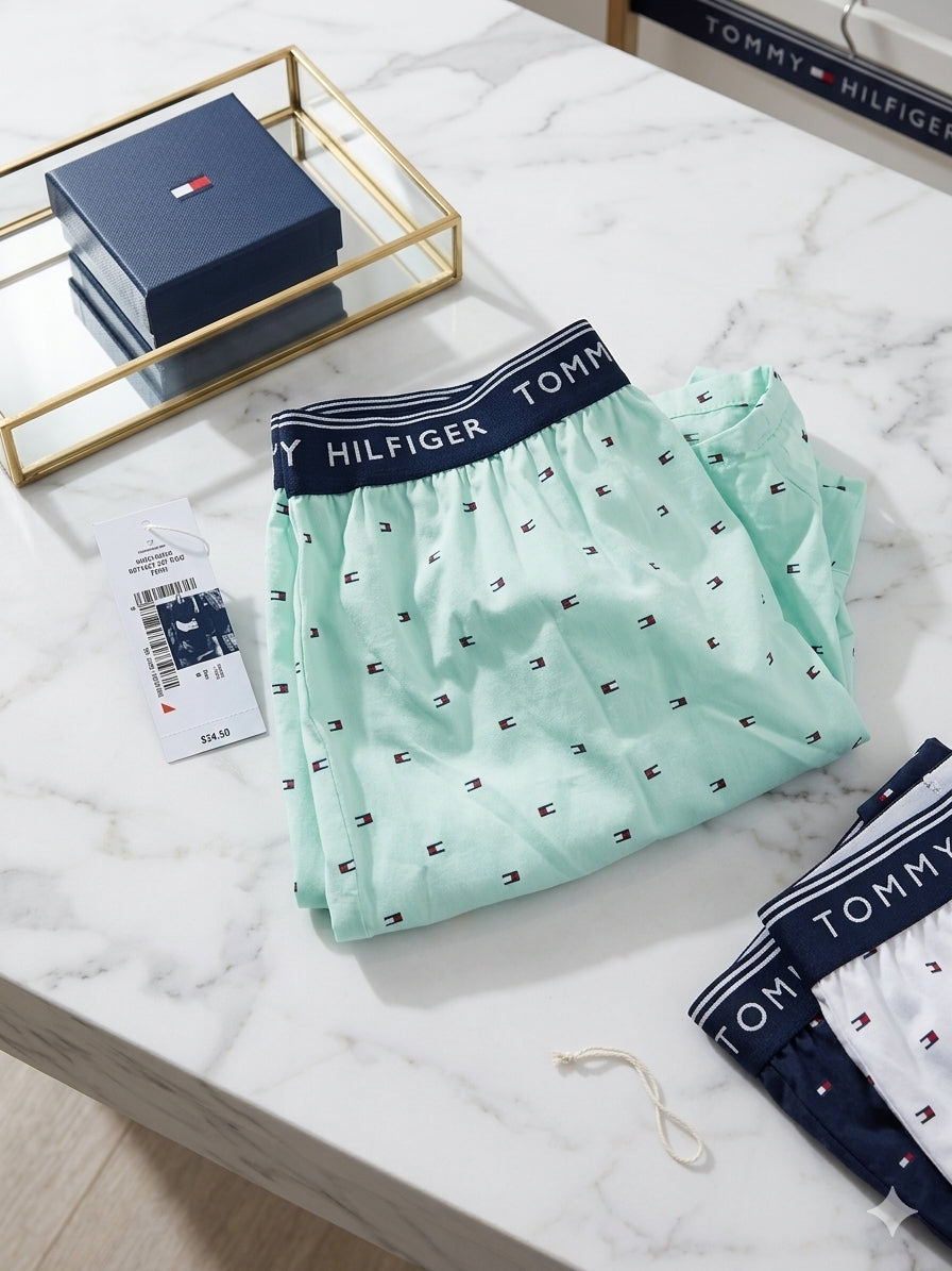 Bóxer Clásico Tommy Hilfiger "Woven" – Edición Mint Heritage