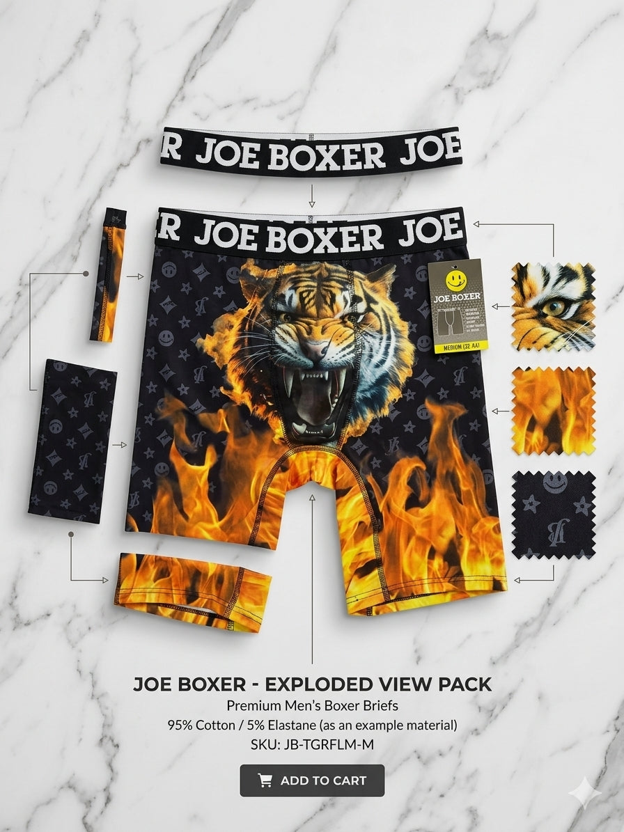 Bóxer Joe Boxer "On Fire" – Estilo y Comodidad Urbana