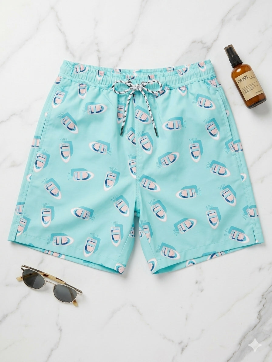 Bañador para Hombre "Float Your Boat" - Azul Celeste | Snapper Rock