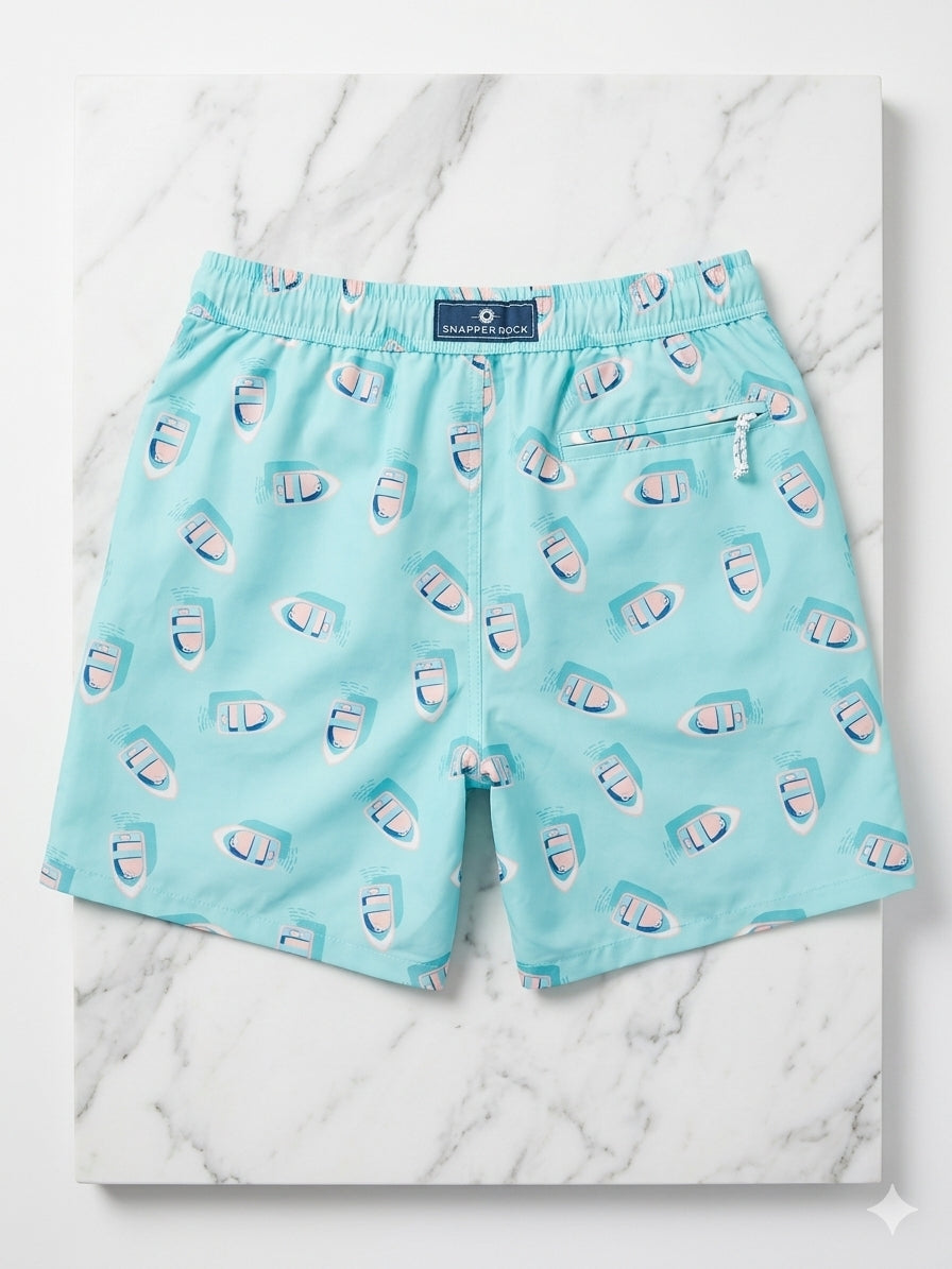 Bañador para Hombre "Float Your Boat" - Azul Celeste | Snapper Rock