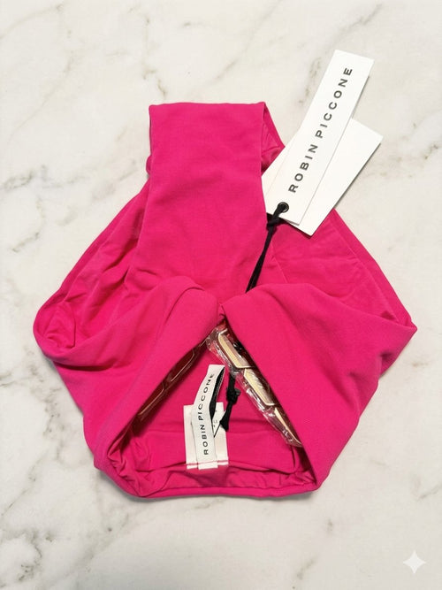 Bikini Bottom "Jane" en Color Rose con Eslabones Dorados – Robin Piccone