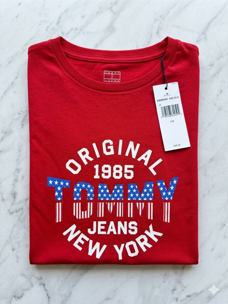 Playera Tommy Hilfiger "Original 1985 New York" - Roja