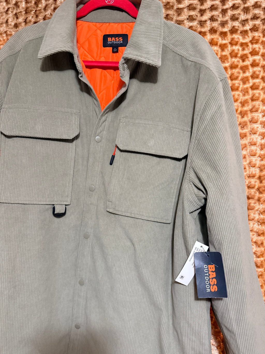 Chaqueta Camisera Bass Outdoor de Pana para Hombre