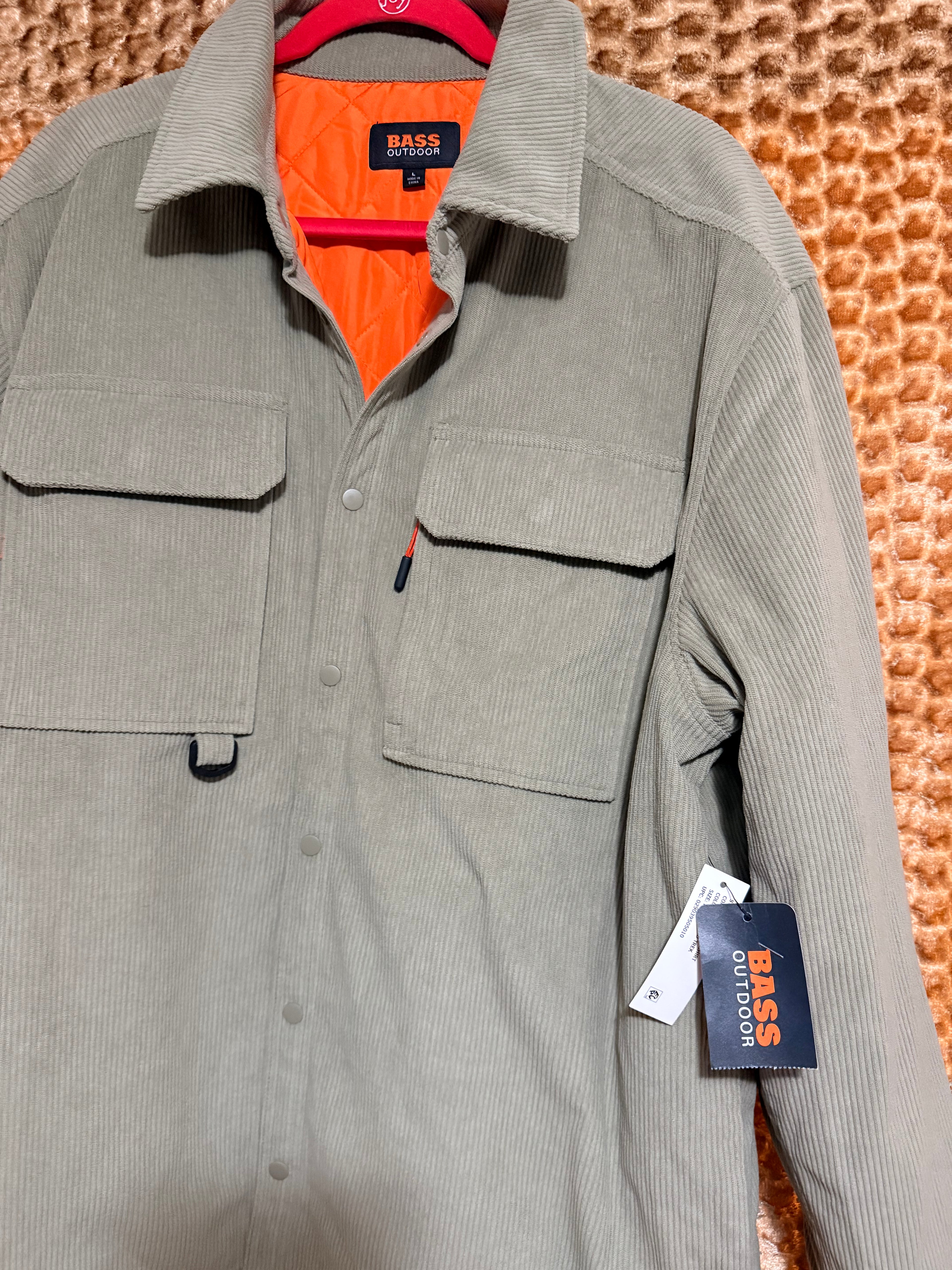 Chaqueta Camisera Bass Outdoor de Pana para Hombre