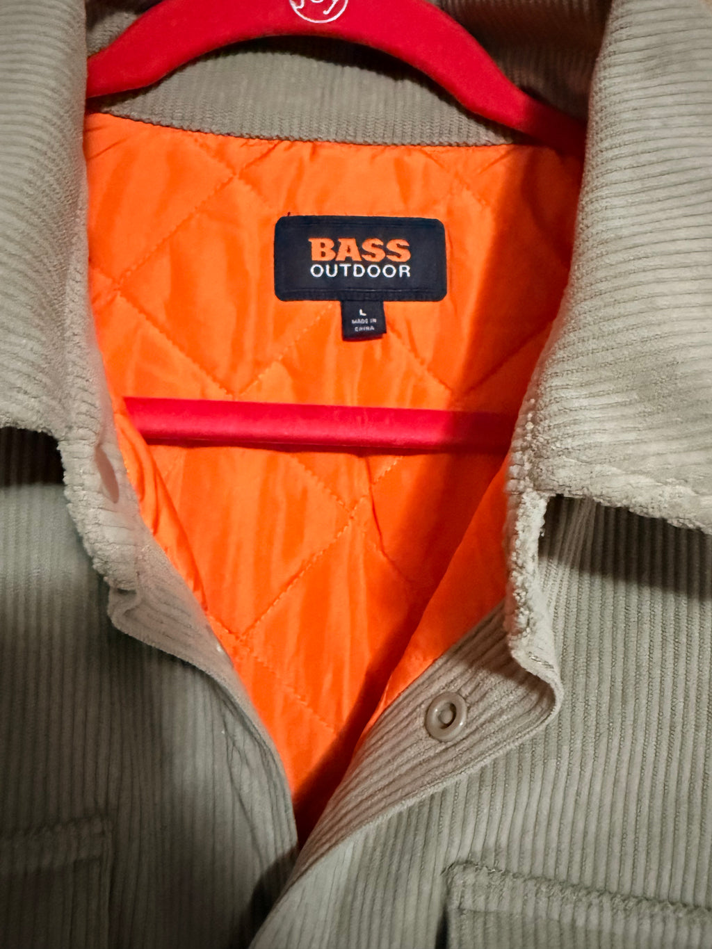 Chaqueta Camisera Bass Outdoor de Pana para Hombre