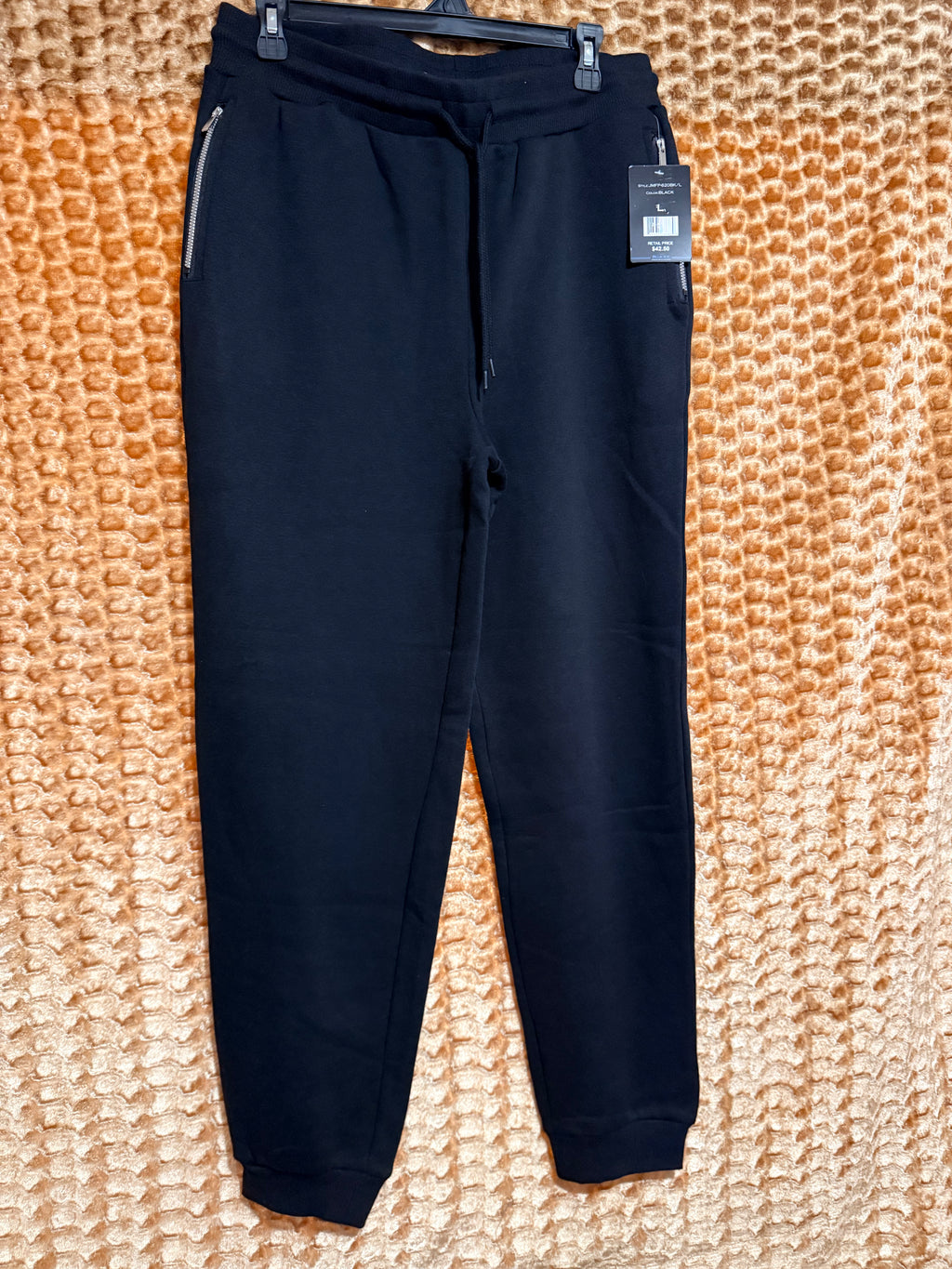 Blue Ice Fleece Jogger Sweatpants - Negro