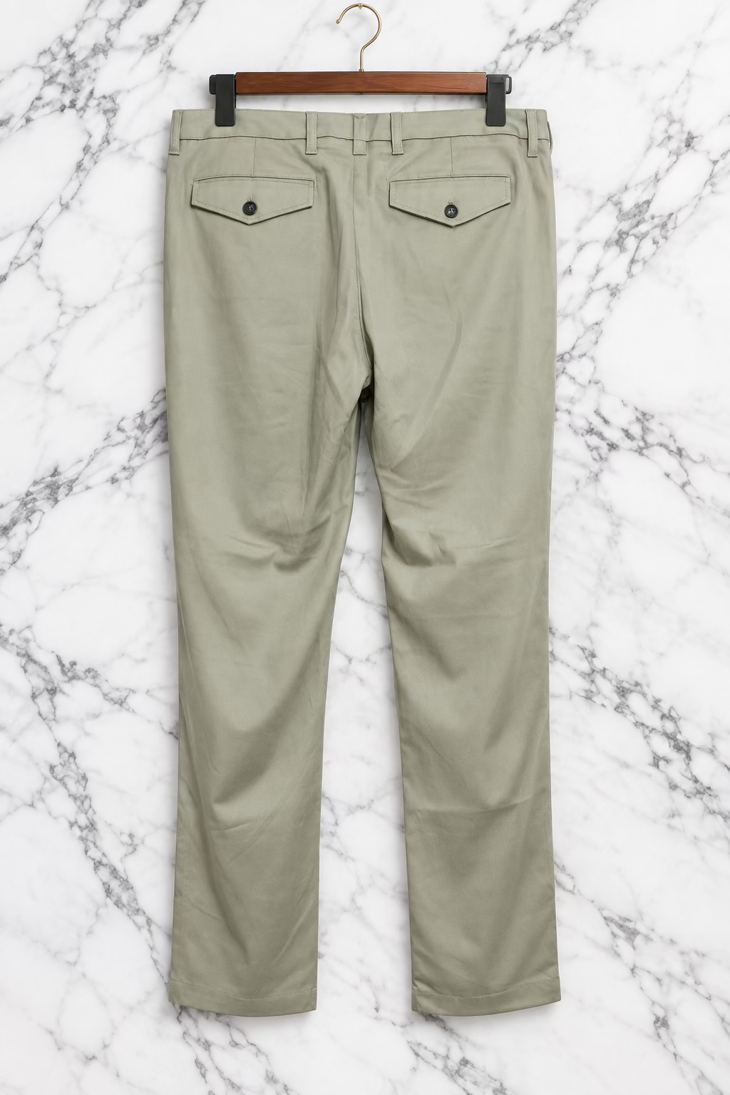 Karl Lagerfeld Paris Men's Khaki Dress Pants - Slim Flat Front Trousers Size 34 NWT