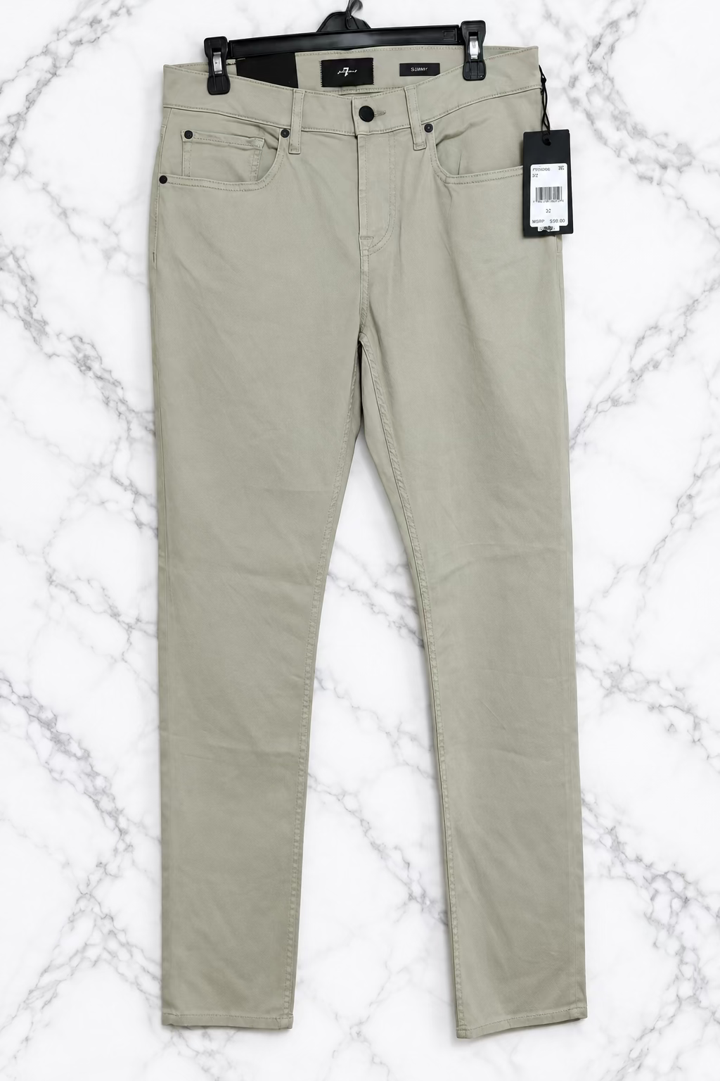 Pantalón Khaki Slim Fit de Diseñador - 7 For All Mankind