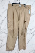 Pantalón Cargo Mode One – Beige Khaki con Cordón Ajustable (Talla XXL)