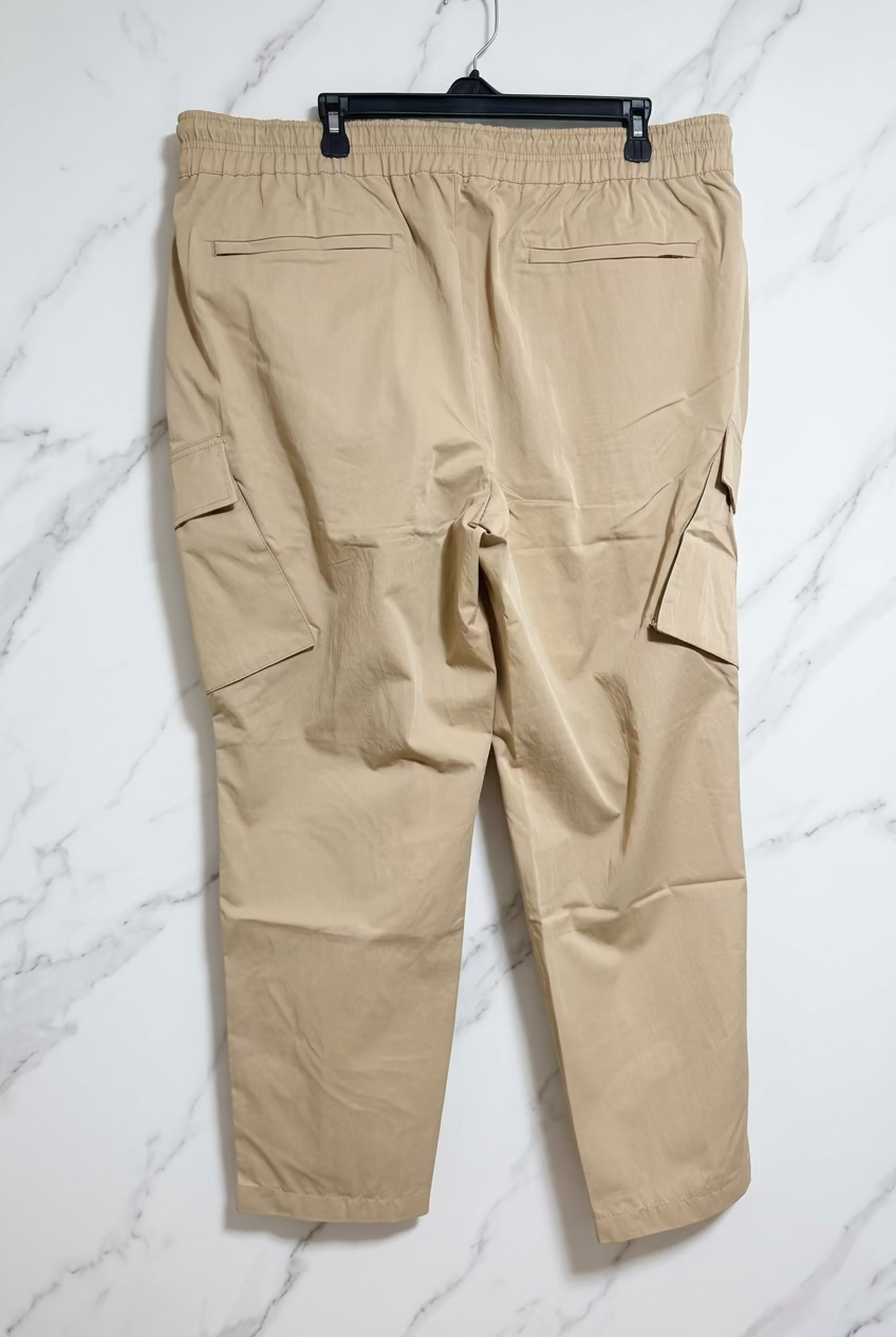 Pantalón Cargo Mode One – Beige Khaki con Cordón Ajustable (Talla XXL)