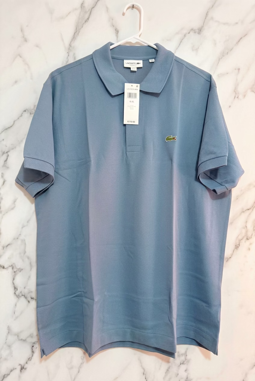 Playera Polo Lacoste Classic Fit para Hombre – Azul Acero