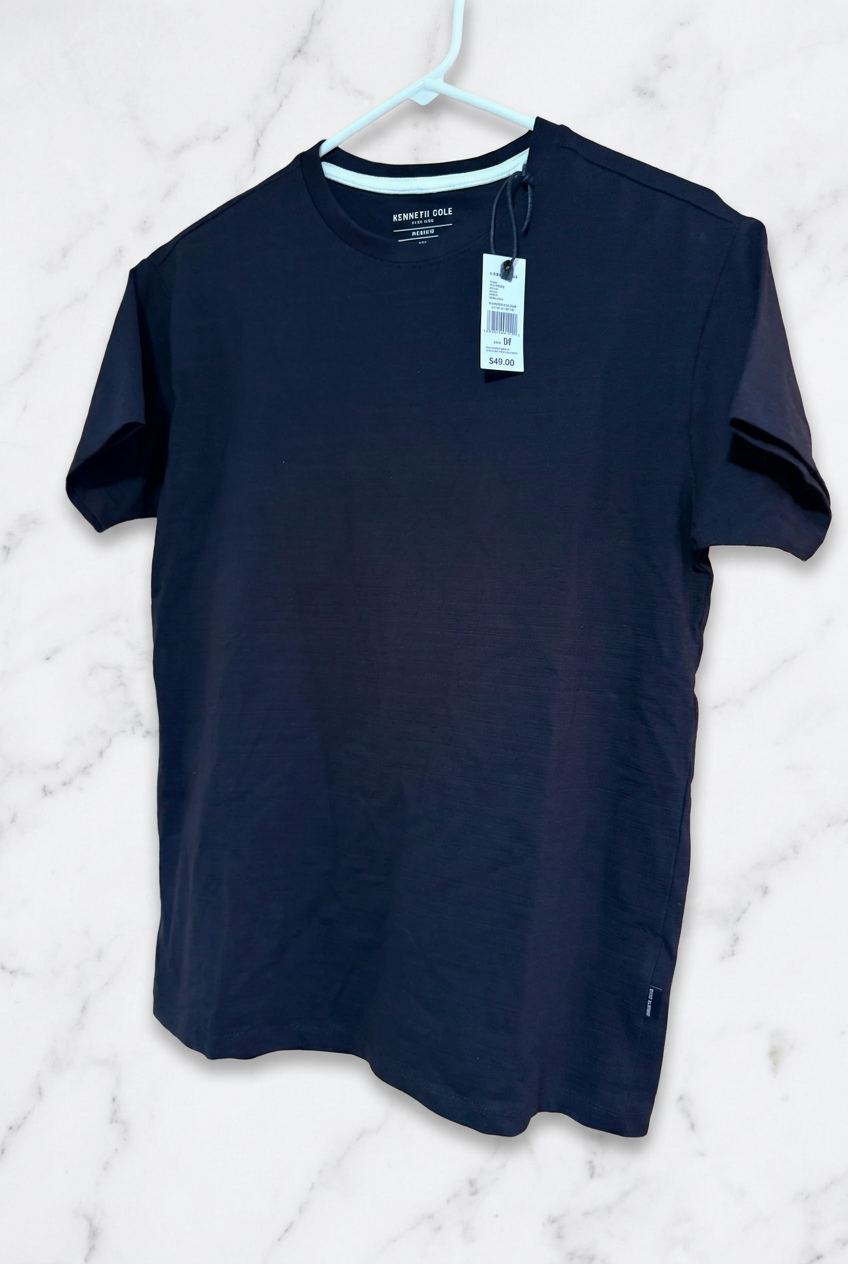 Camiseta Kenneth Cole New York Casual Negra para Hombre - Talla M