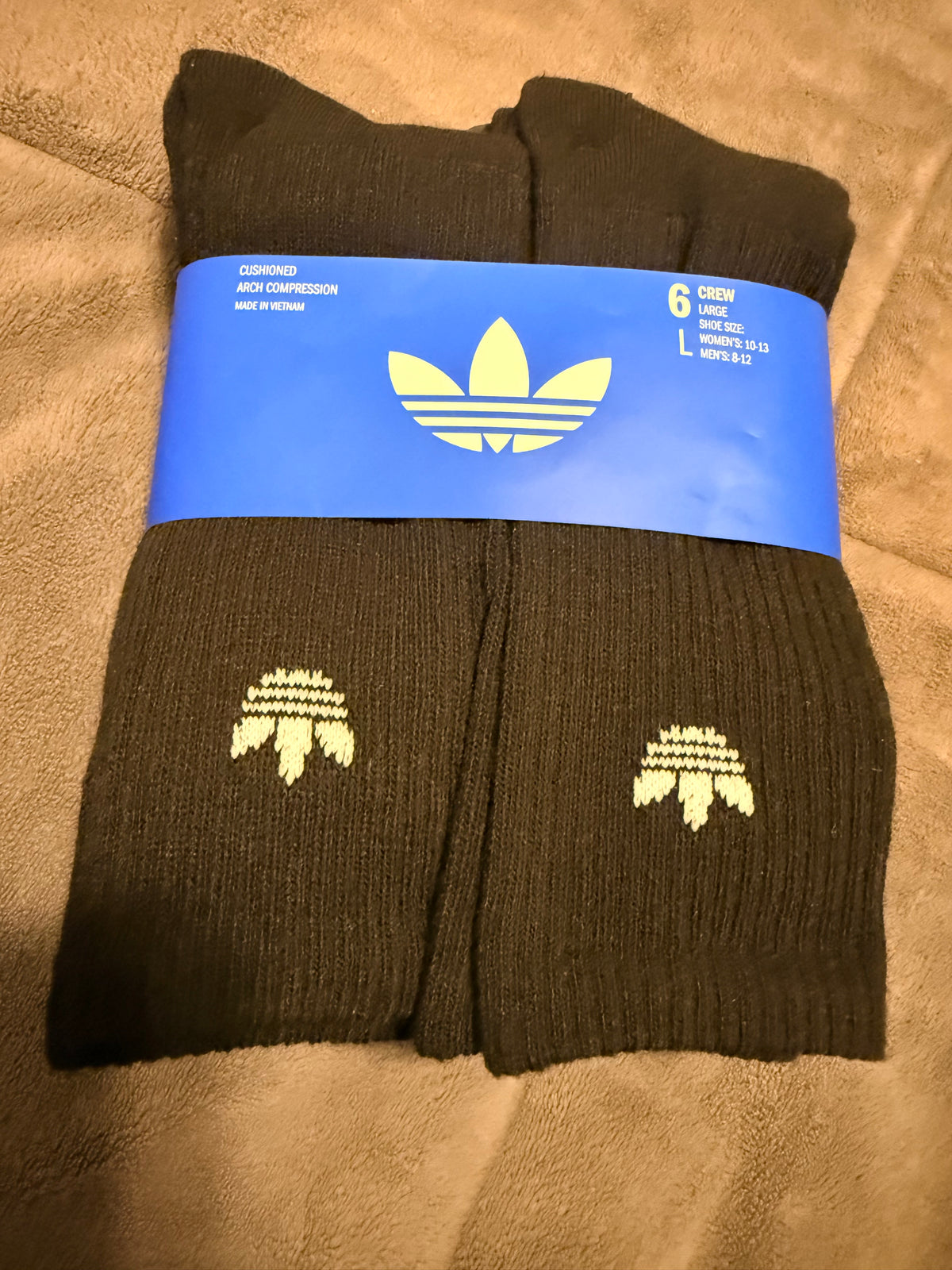 Medias Adidas Crew Originals (Paquete de 6 pares cerrados)