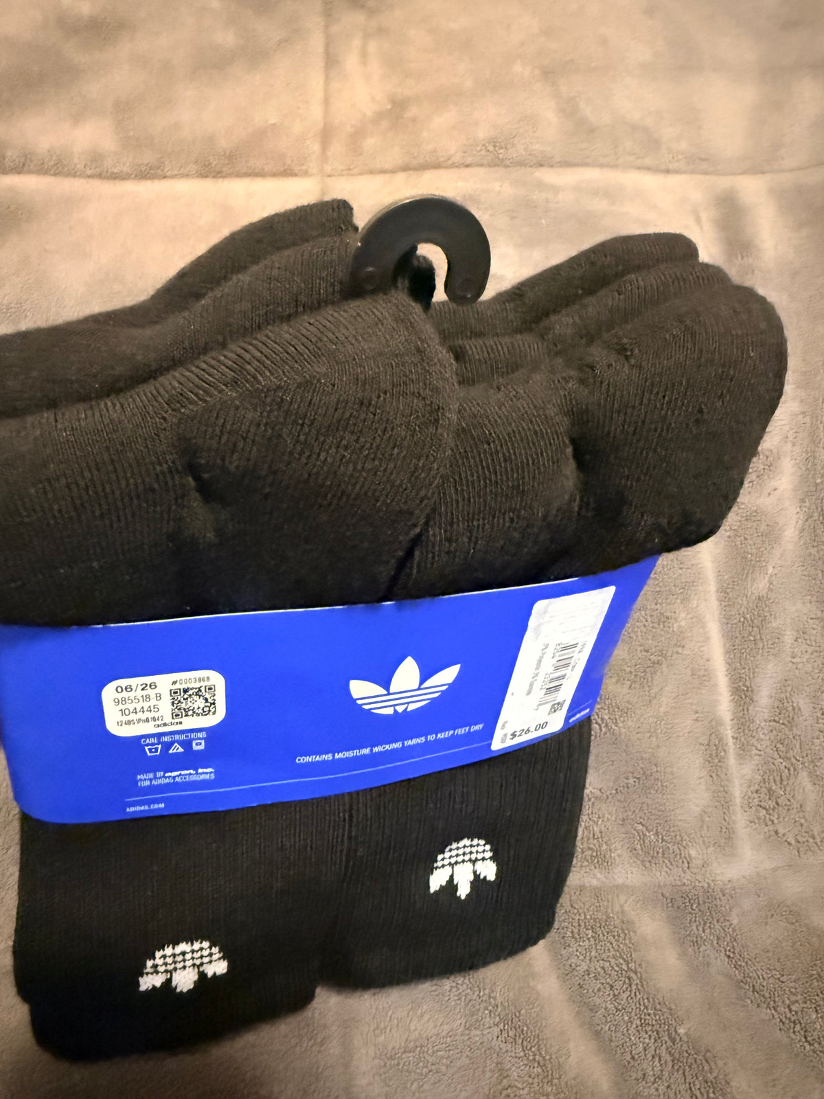 Medias Adidas Crew Originals (Paquete de 6 pares cerrados)